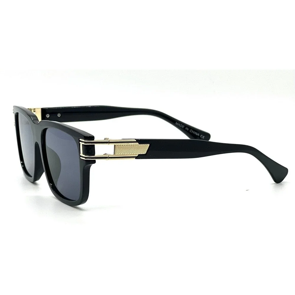 Retro Urban City Gent Hipster Thick Plastic Horn Rim Rectangle Sunglasses Lentes